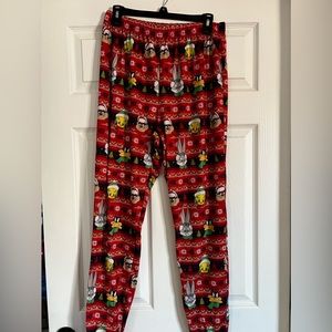 Looney Tunes Christmas pj bottoms.